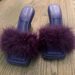 Circus by Sam Edelman Purple Fuzzy Mules